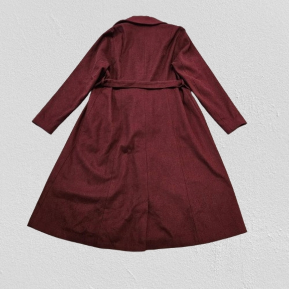 Torrid Size 0 Wool Blend Zinfandel Trench Coat - Picture 6 of 10